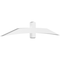 Ekena Millwork Bellingham Architectural Grade PVC Gable Bracket, 96"W x 16"H x 4"D x 6"F, 4/12 Pitch GBP096X16X0406BEL00 - alternate 1